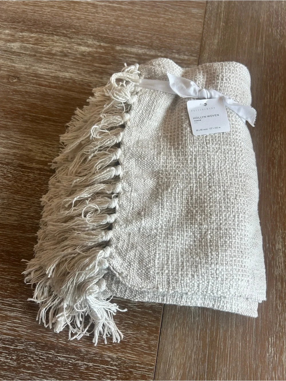 Pottery Barn Hollyn Cotton Woven Throw